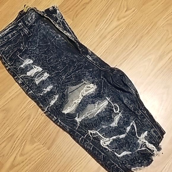 <APHRODITE> High Waist Distressed Skinny Jeans - Picture 9 of 15